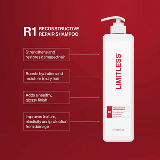 Limitless R1 Reconstructive Repair Shampoo 1L - MV hair and beauty