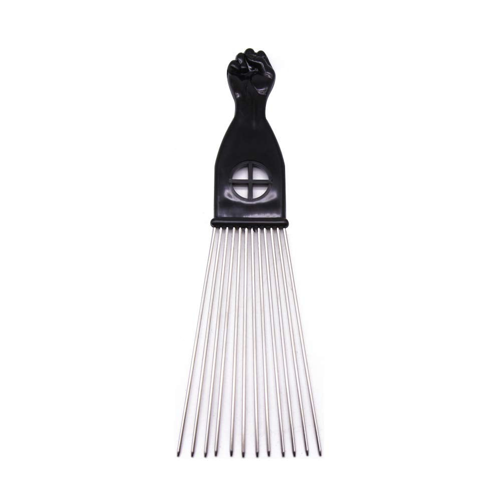 Long Afro Comb Black Handle