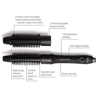 MUK Interchangeable Hot Round Brush - MV hair and beauty