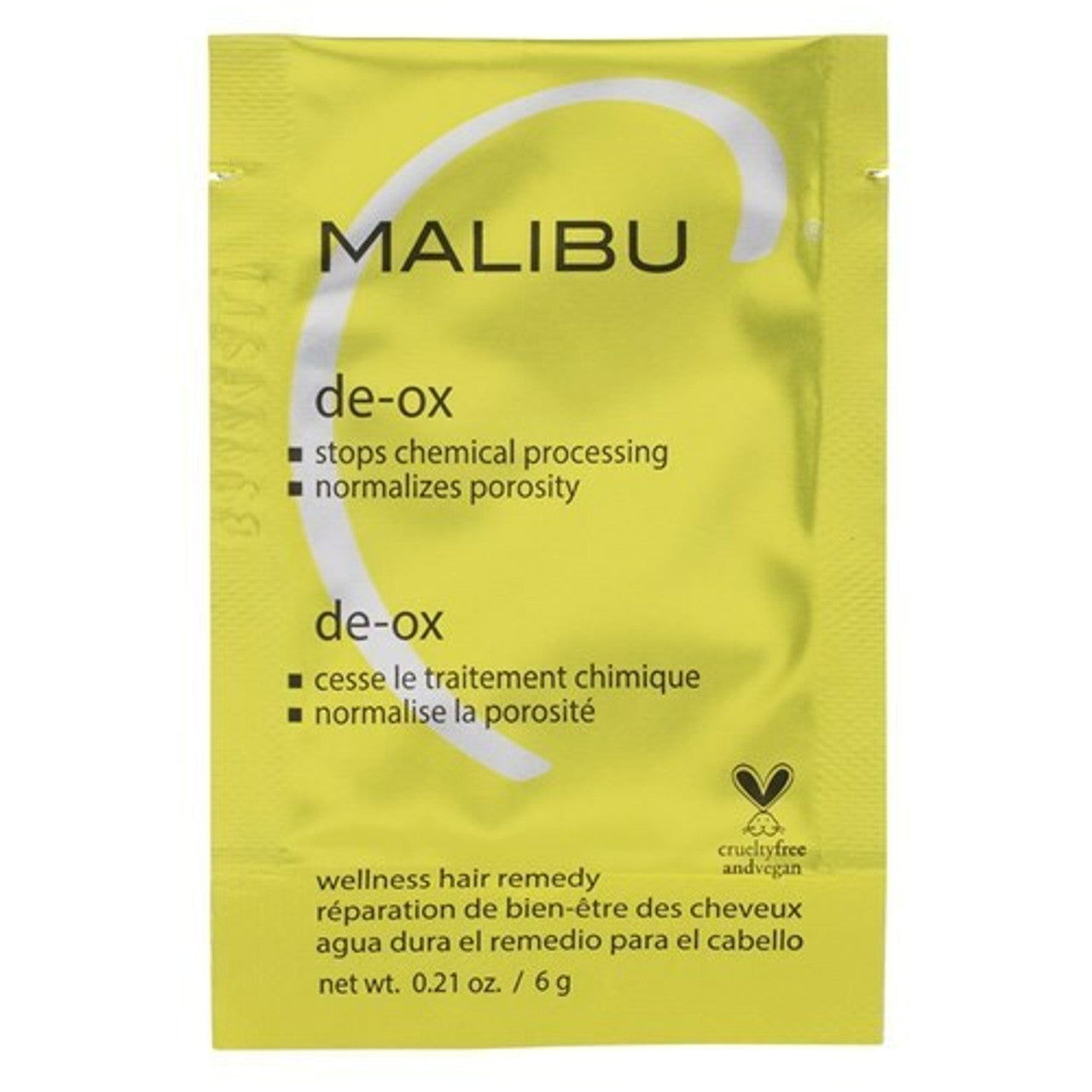 Malibu C De-Ox Sachet 5g x 1 Sachet Only - MV hair and beauty
