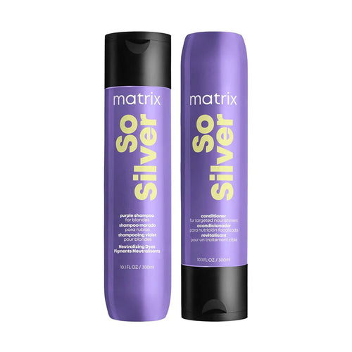 Matrix Total Results So Silver Duo Pack 300ml - MV hair and beauty