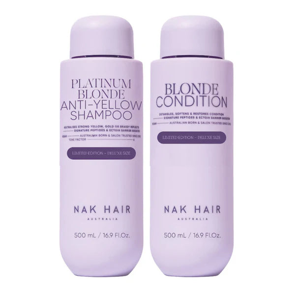 Nak Hair Blonde Plus Shampoo & Conditioner 500ml Duo - MV hair and beauty