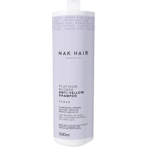 Nak Hair Platinum Blonde Anti-Yellow Shampoo 500ml