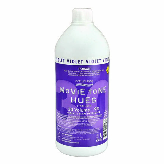 Natural Look Movie Tone Hues Violet Cream Peroxide 30 vol 975ml