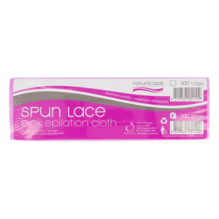Natural Look Spun Lace Pink Epilation Cloth Strips 100Pk - MV hair and beauty