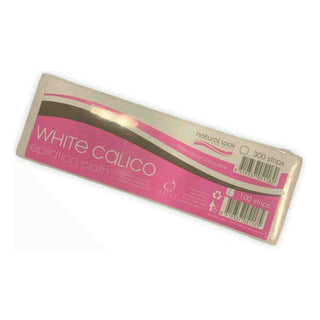 Natural Look White Calico Epilation Cloth Strips - MV hair and beauty