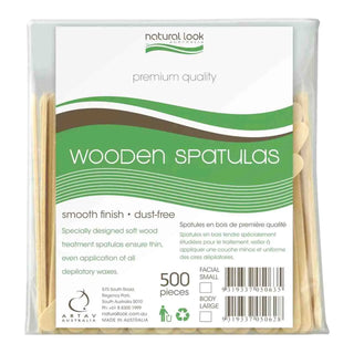 Natural Look Wooden Spatulas (Body) 17mm - MV hair and beauty