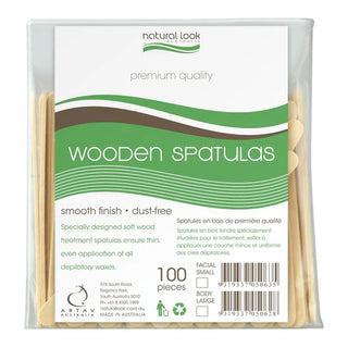Natural Look Wooden Spatulas (Body) 17mm - MV hair and beauty