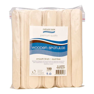 Natural Look Wooden Spatulas (X-Large) - MV hair and beauty