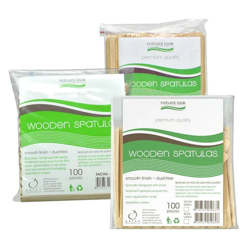 Natural Look Wooden Spatulas value pack - MV hair and beauty