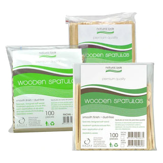 Natural Look Wooden Spatulas value pack - MV hair and beauty