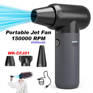 Portable Jet Blower Black - MV hair and beauty