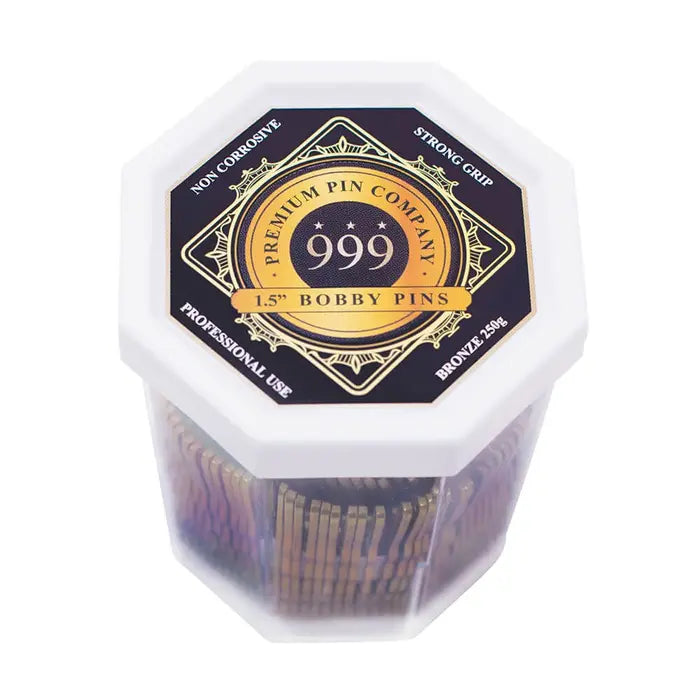 Premium Pin Company 999 Bobby Pins 1.5inch - Bronze - MV hair and beauty