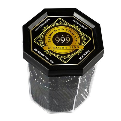 Premium Pin Company 999 Bobby Pins 2" - Black - MV hair and beauty