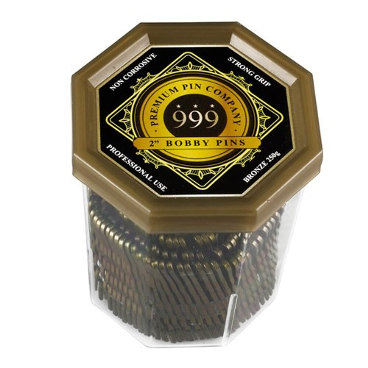 Premium Pin Company 999 Bobby Pins 2inch - Bronze - MV hair and beauty
