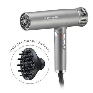 Pro-One Aerolite Hairdryer - Titanium - MV hair and beauty