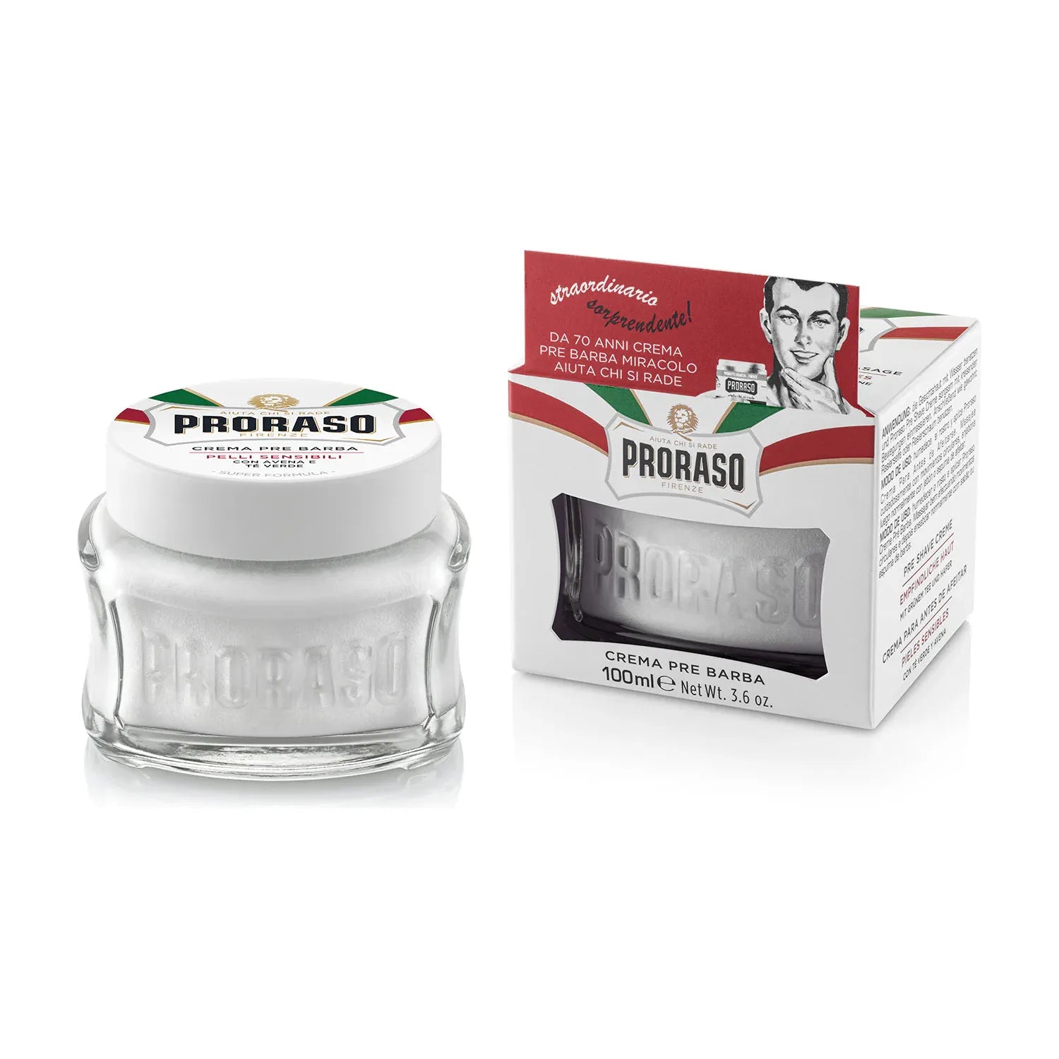 Proraso Pre Shave Sensitive White 100Ml - MV hair and beauty