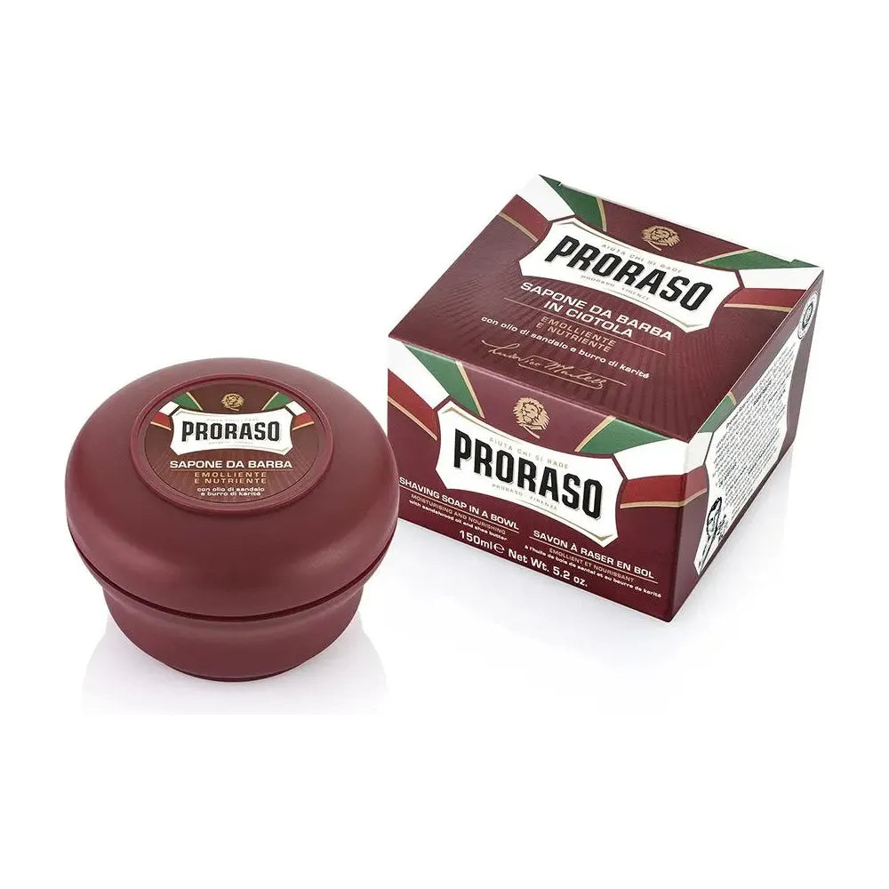 Proraso Shaving Soap In A Bowl: Nourishing For Coarse Beards 150ml - MV hair and beauty
