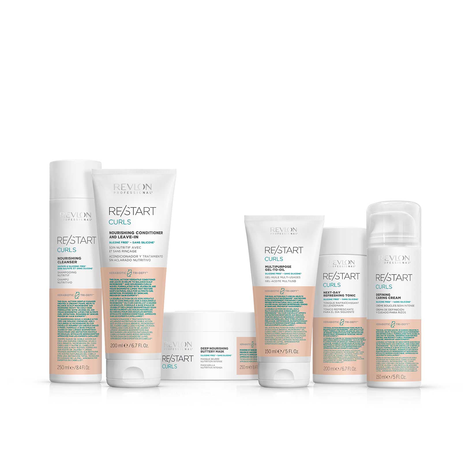 Revlon RESTART Curls Nourishing Conditioner and Leave-In - MV hair and beauty