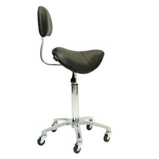 SALON & CO The Hannah Saddle Stool W/Backrest - MV hair and beauty