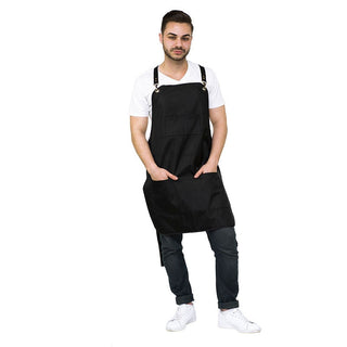 Salon Smart Vintage Apron Black - MV hair and beauty