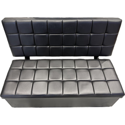 Professional Salon Washing Bench with Black Leather Finish - MV hair and beauty