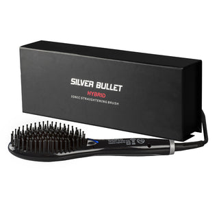 Silver Bullet Hybrid Straightening Brush - MV hair and beauty