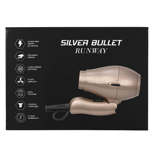Silver Bullet Runway Foldable Mini Travel Hair Dryer - MV hair and beauty