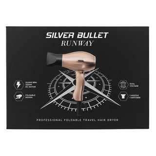 Silver Bullet Runway Foldable Mini Travel Hair Dryer - MV hair and beauty