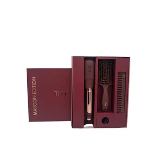 TUFT Diamond Plus 2 inch Hair Straightener Maroon Edition Gift Set - MV hair and beauty