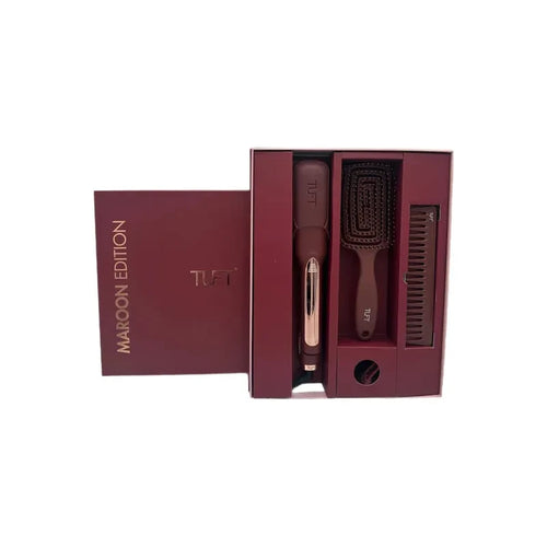 TUFT Diamond Plus 2 inch Hair Straightener Maroon Edition with Gift Set