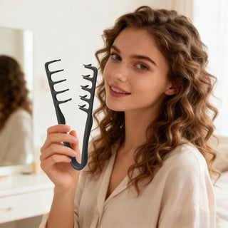Texture Comb, Volumizing Fluffy Texture Styling Comb for Men and Women, Wide-Too - MV hair and beauty