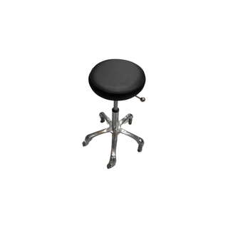 Salon Black Stitching Round Chair - MV hair and beauty