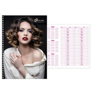 Dateline Professional 4 Column Appointment Book - MV hair and beauty