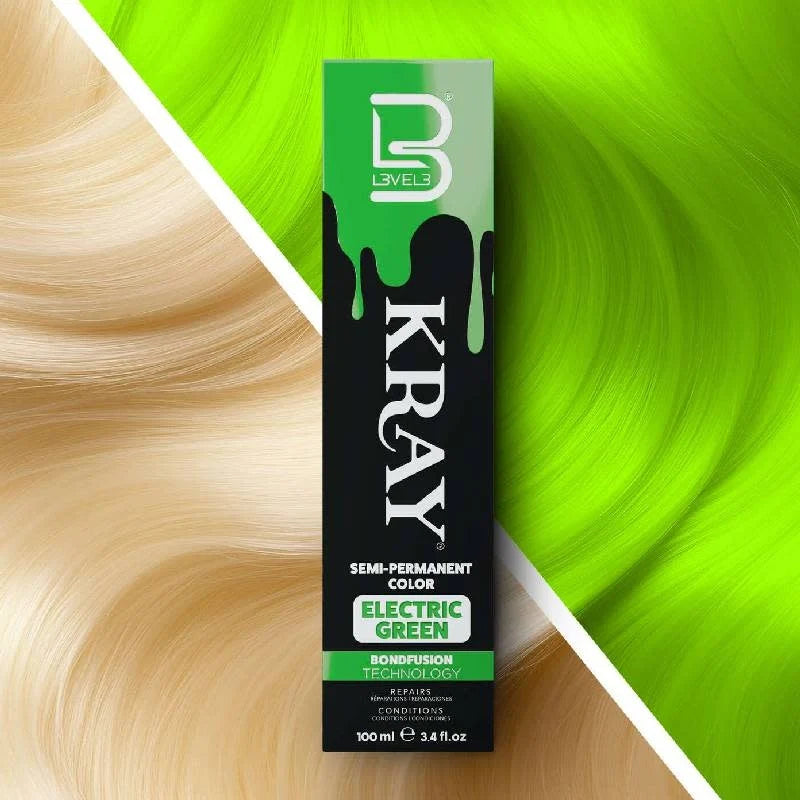 Level3 Electric Green Semi-Permanent Colour 100ml