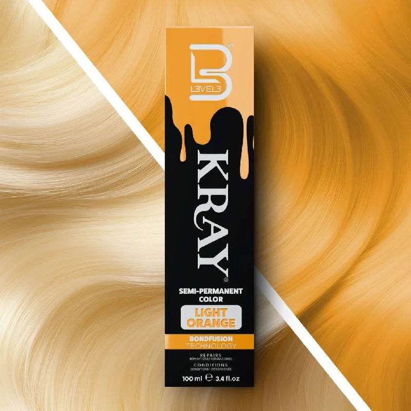 Level3 Light Orange Semi-Permanent Colour 100ml
