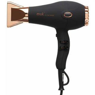 Muk Blow 3900-IR Hair Dryer Black & Rose Gold - MV hair and beauty
