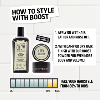 American Crew Boost Pre-styling Cleanser 250ml - MV hair and beauty